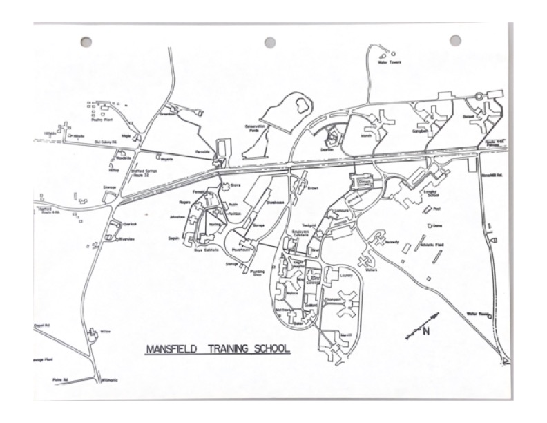 Map of the Mansfield Training School campus