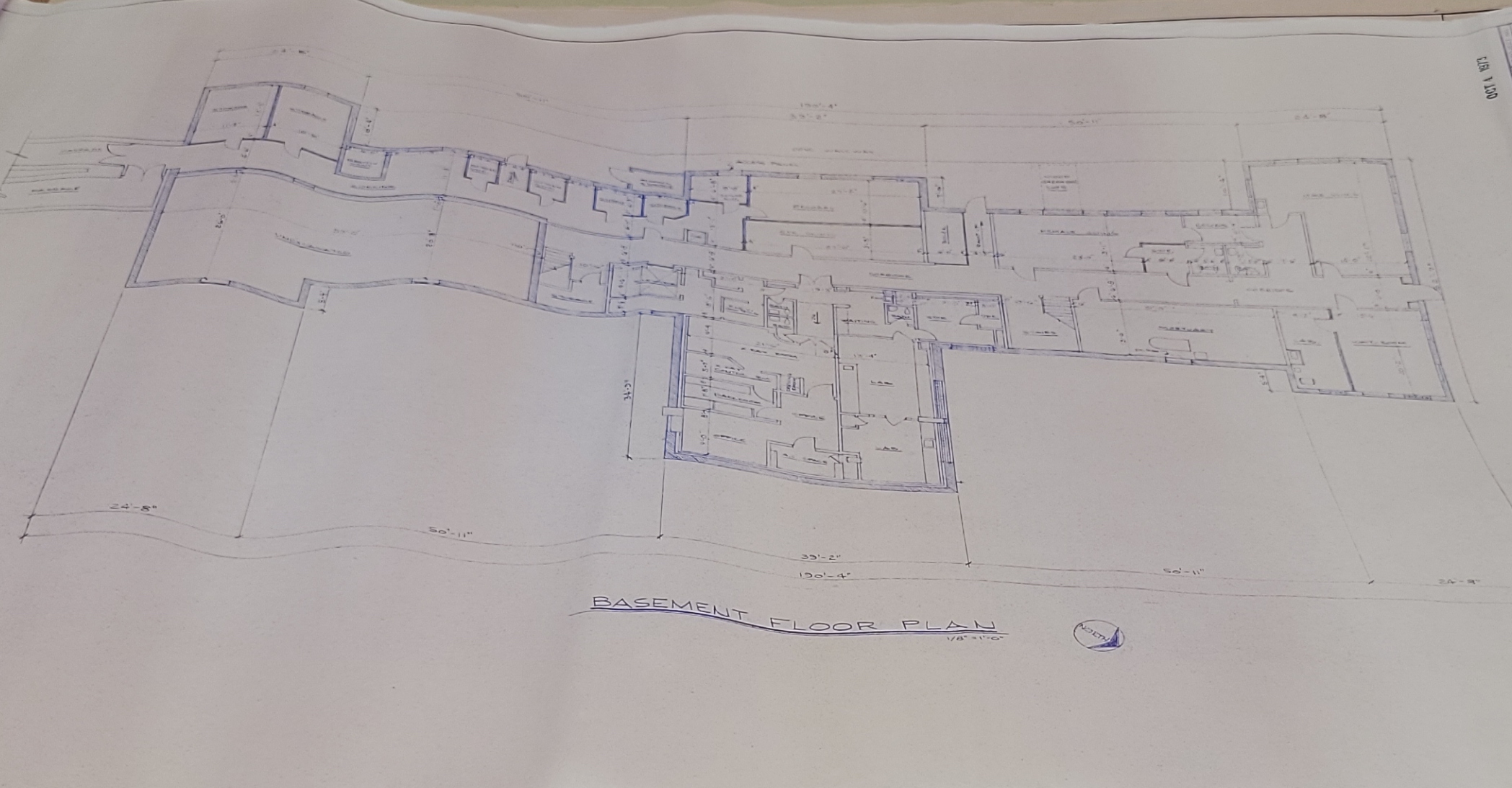 Architectural blueprint of Knight Hospital
